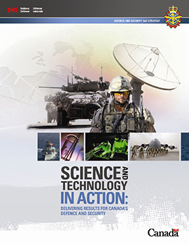 Cover page graphic. Title reads: "Defence and Security S&T Strategy"